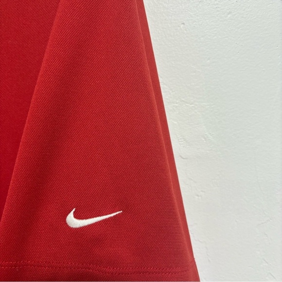Nike Golf Dri-Fit Men's Large Golf Polo Short Sleeve Red - Picture 5 of 5